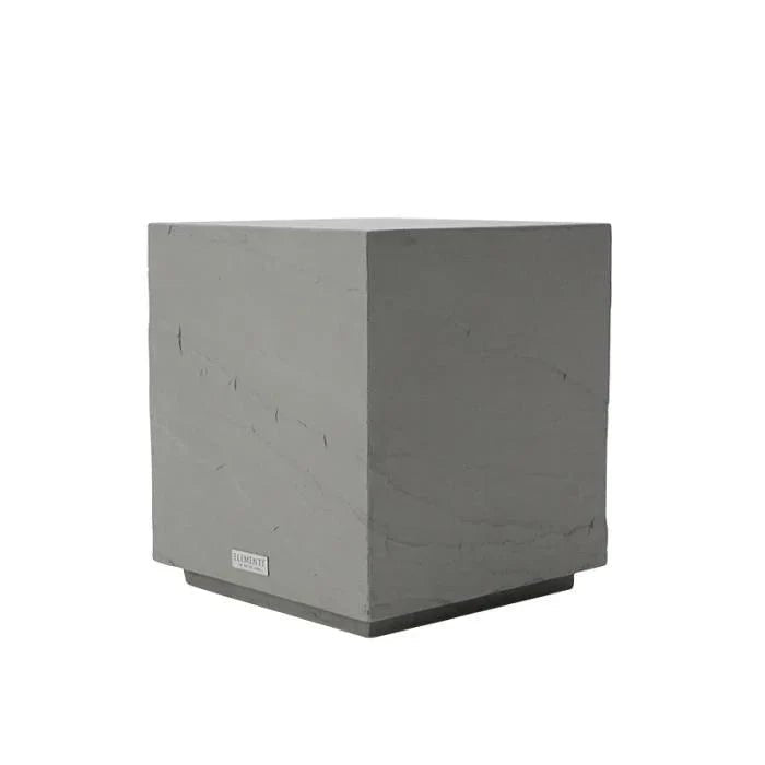 Elementi Colorado 17.7" Square Concrete Side Table - Grand Alfresco