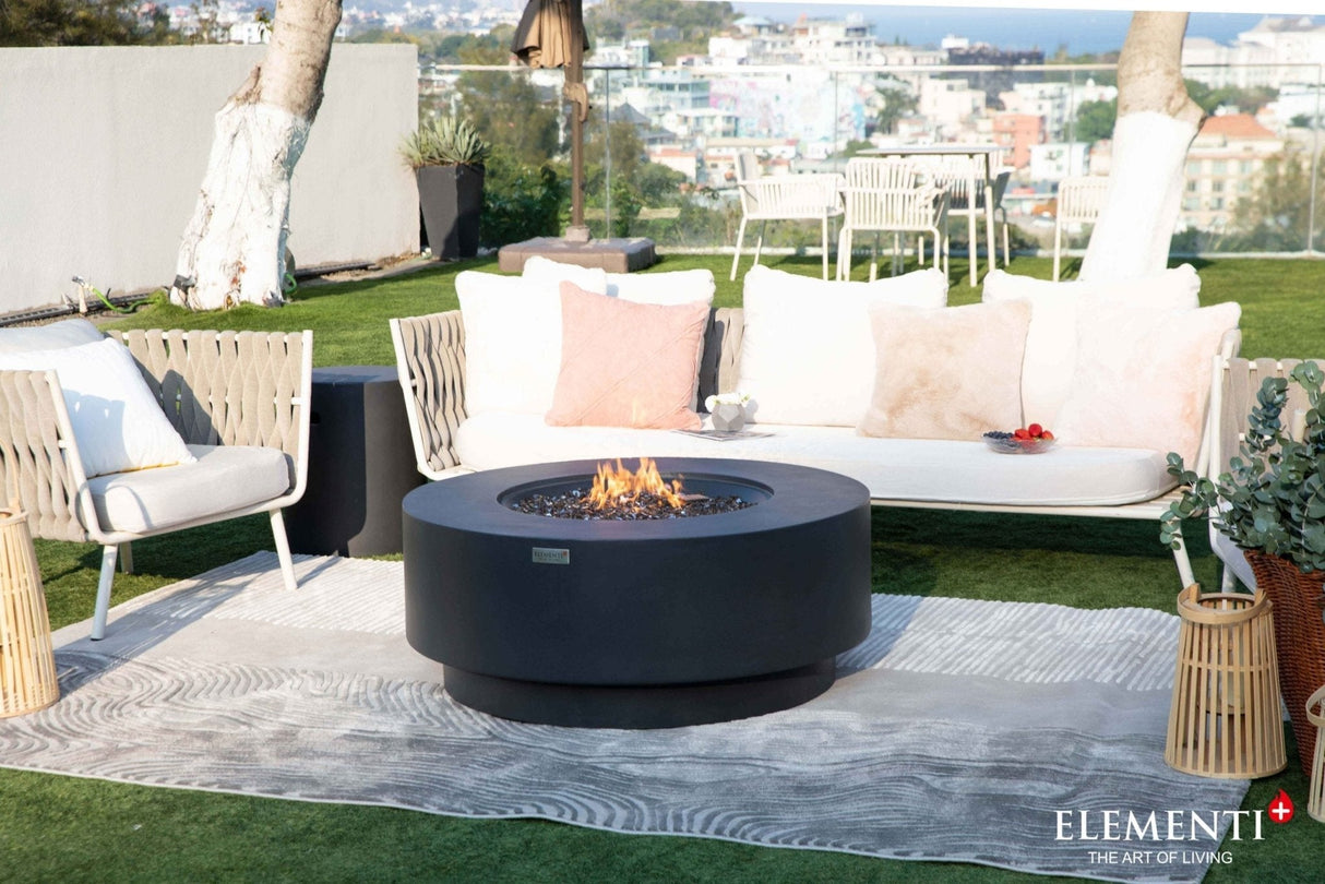 Elementi Colosseo & Nimes Round Fire Table - Grand Alfresco