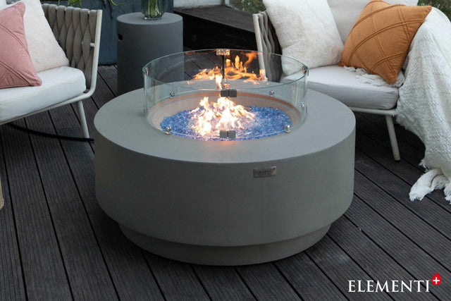 Elementi Colosseo & Nimes Round Fire Table - Grand Alfresco