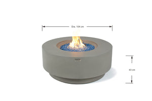 Elementi Colosseo & Nimes Round Fire Table - Grand Alfresco