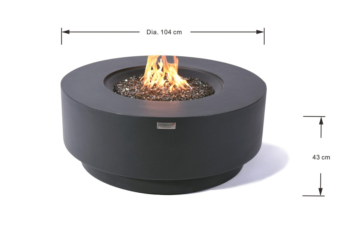 Elementi Colosseo & Nimes Round Fire Table - Grand Alfresco