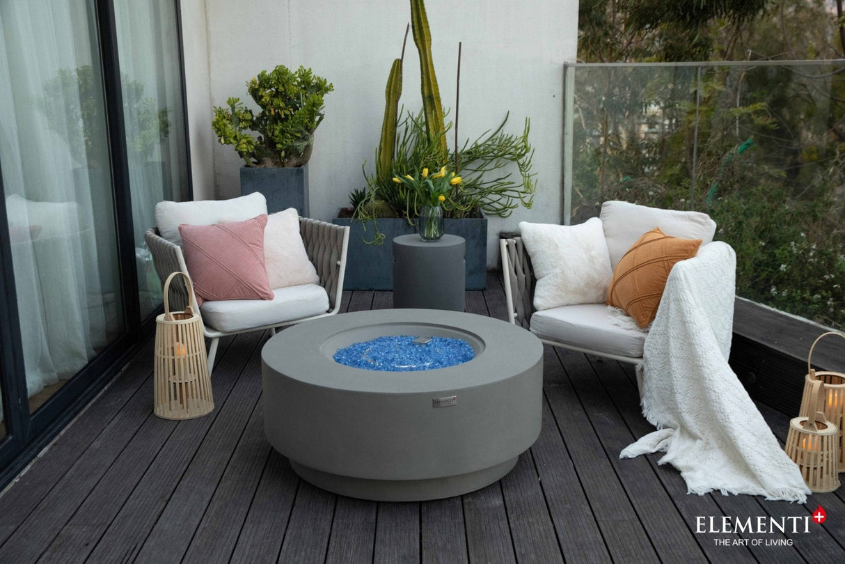 Elementi Colosseo & Nimes Round Fire Table - Grand Alfresco