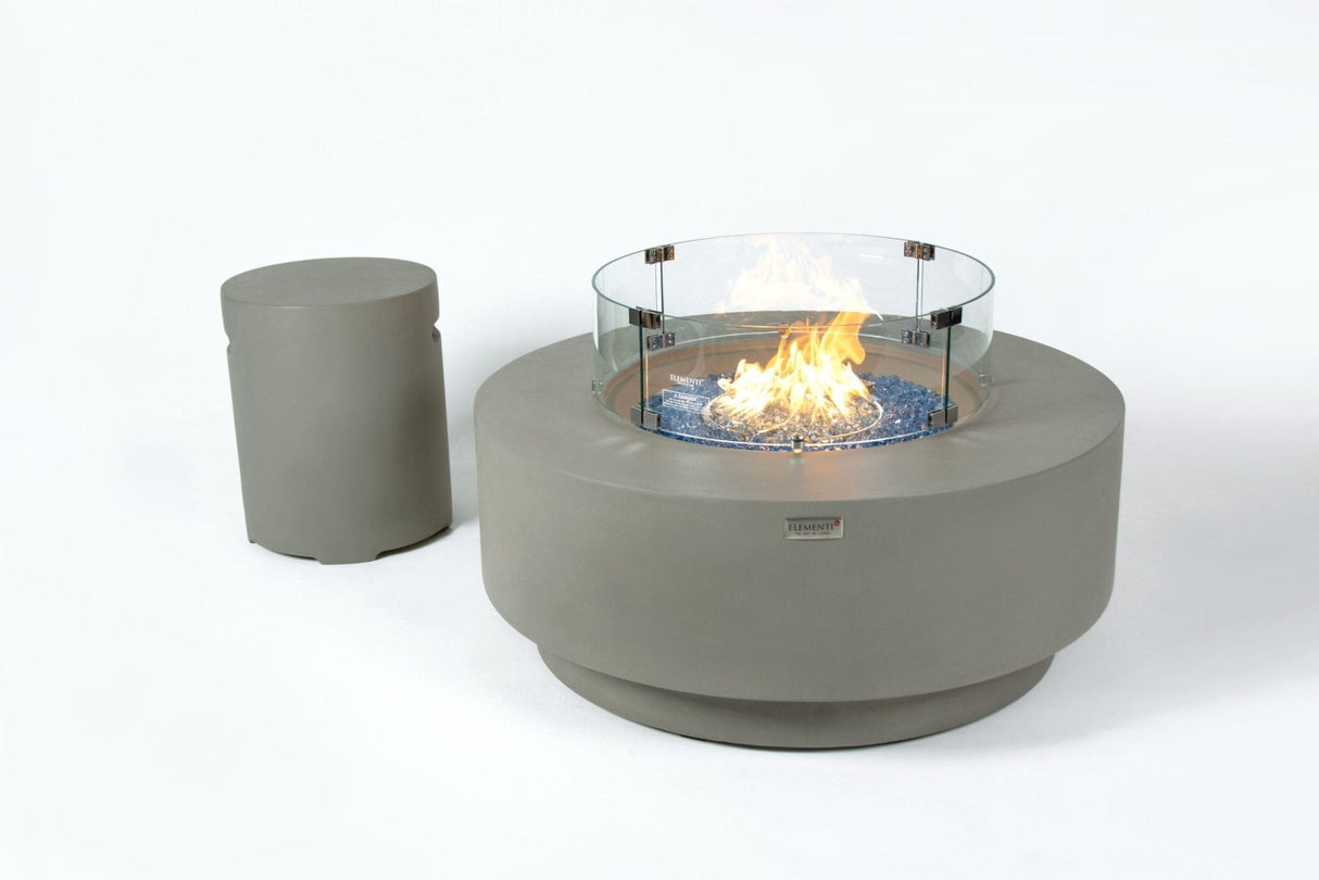 Elementi Colosseo & Nimes Round Fire Table - Grand Alfresco