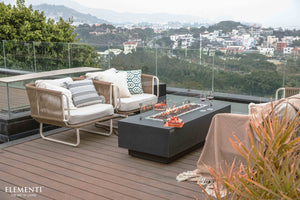 Elementi Granville Fire Table - Dark Gray - Grand Alfresco