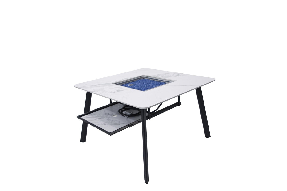 Elementi Helsinki Marble Porcelain Dining Table - Grand Alfresco