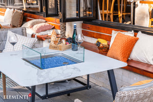 Elementi Helsinki Marble Porcelain Dining Table - Grand Alfresco