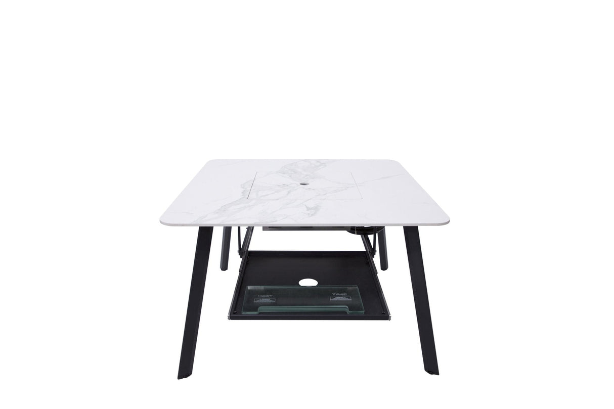 Elementi Helsinki Marble Porcelain Dining Table - Grand Alfresco