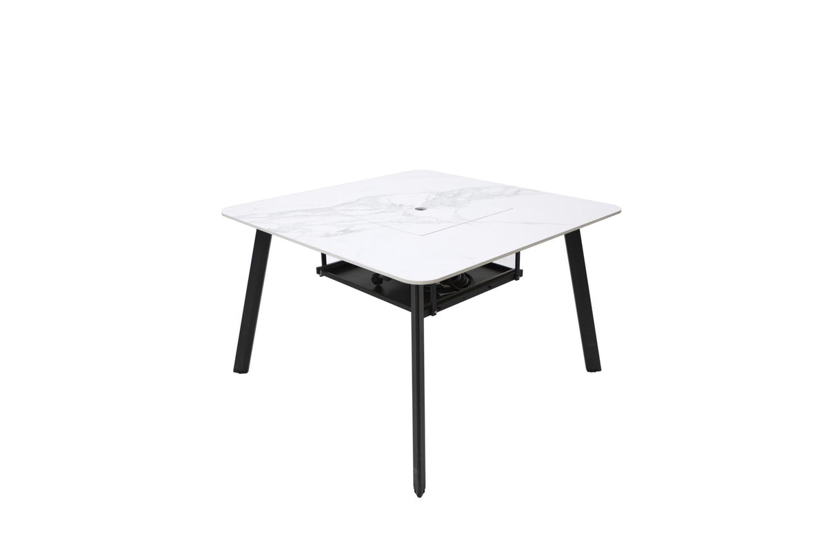 Elementi Helsinki Marble Porcelain Dining Table - Grand Alfresco