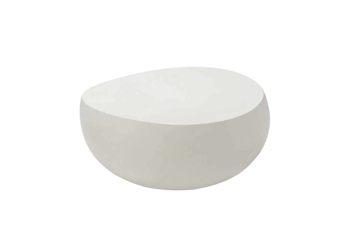 Elementi Ikaria 42" Egg shape Concrete Coffee Table - Grand Alfresco