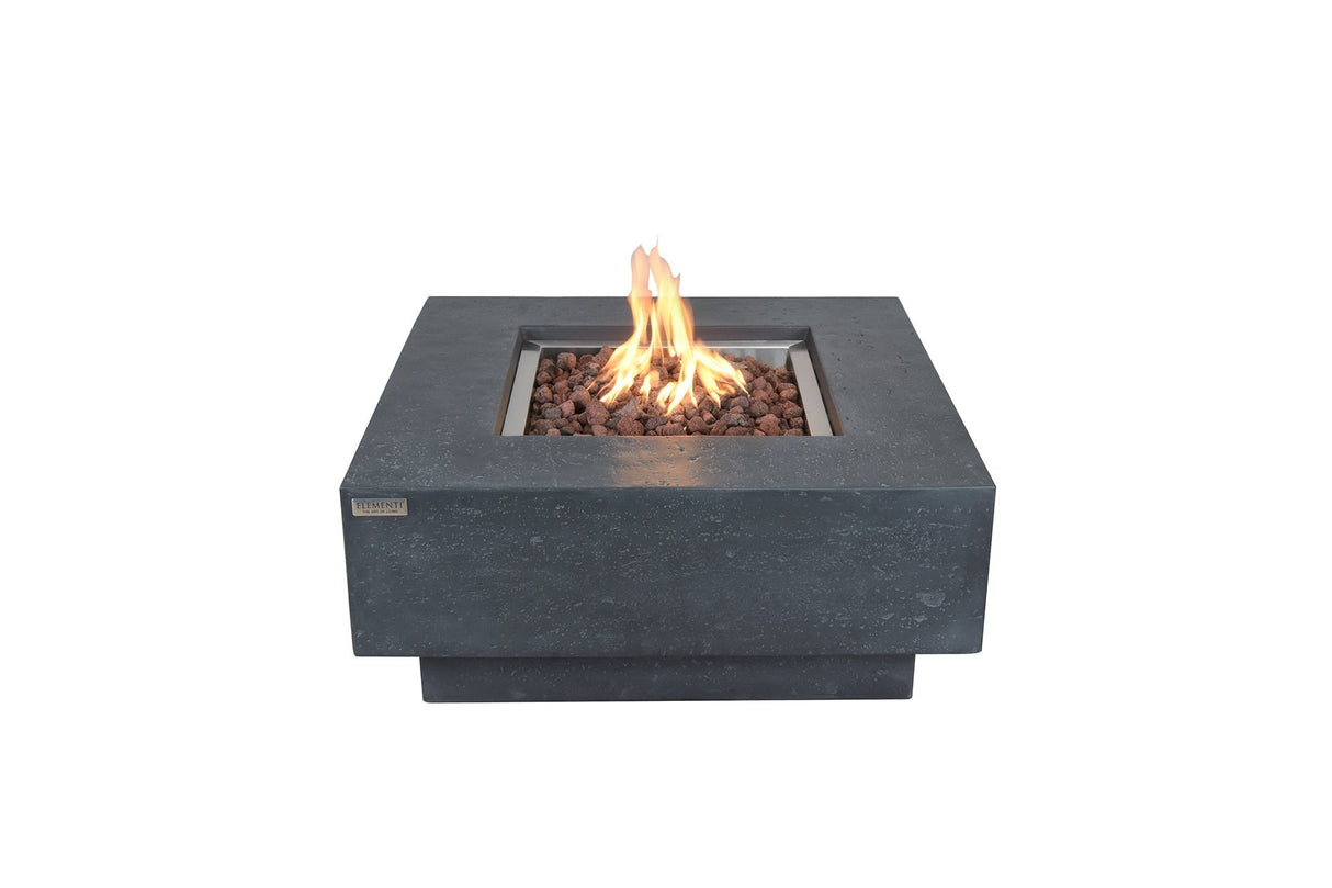 Elementi Manhattan Fire Table - Dark Gray - Grand Alfresco