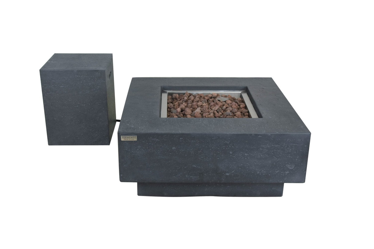 Elementi Manhattan Fire Table - Dark Gray - Grand Alfresco