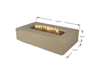 Elementi Meteora, Cape Town, and Colorado Rectangle Sandstone Fire Table - Grand Alfresco