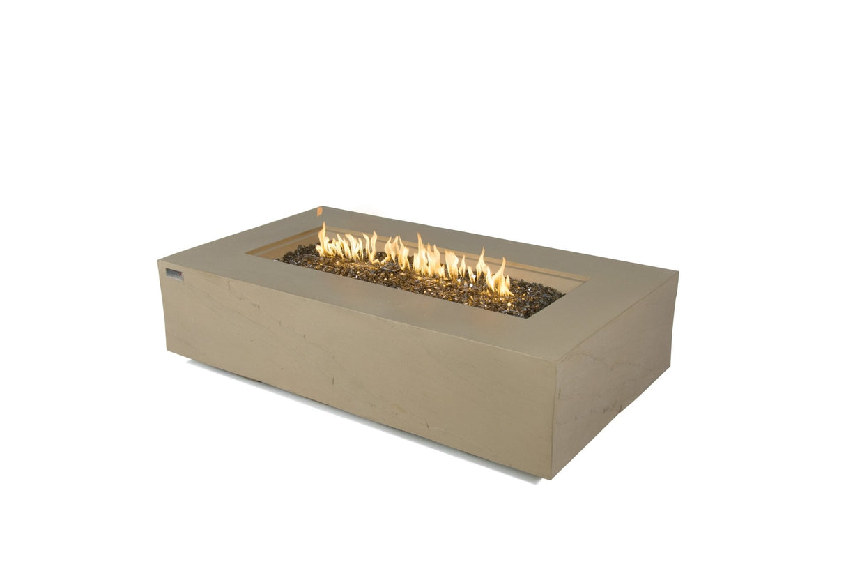 Elementi Meteora, Cape Town, and Colorado Rectangle Sandstone Fire Table - Grand Alfresco