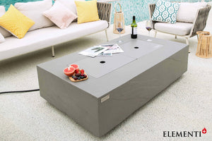 Elementi Meteora, Cape Town, and Colorado Rectangle Sandstone Fire Table - Grand Alfresco