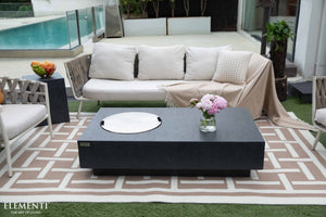 Elementi Metropolis Fire Table - Dark Gray - Grand Alfresco