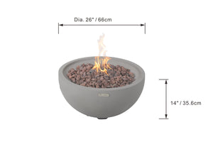 Elementi Modeno Nantucket Fire Bowl - Grand Alfresco