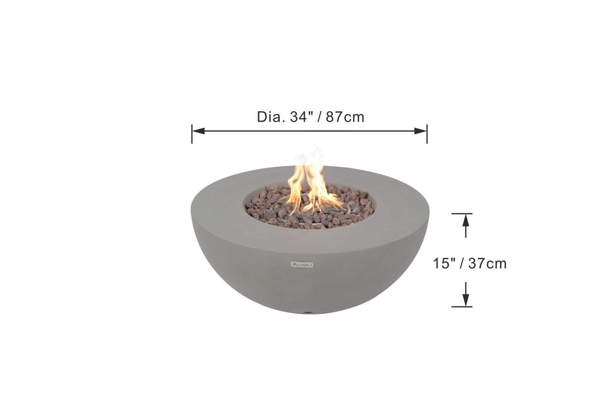 Elementi Modeno Roca Fire Table - Grand Alfresco