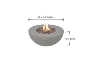 Elementi Modeno Roca Fire Table - Grand Alfresco