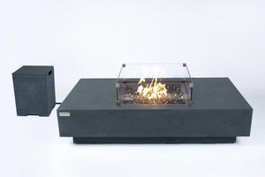 Elementi Monte Carlo & Cannes Carlo Rectangle Fire Table - Grand Alfresco