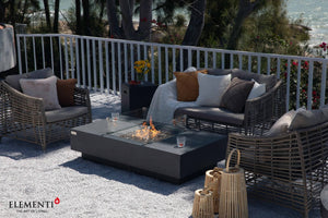 Elementi Monte Carlo & Cannes Carlo Rectangle Fire Table - Grand Alfresco