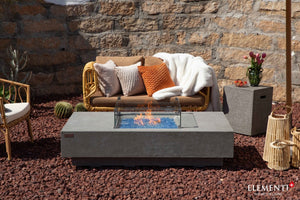 Elementi Monte Carlo & Cannes Carlo Rectangle Fire Table - Grand Alfresco