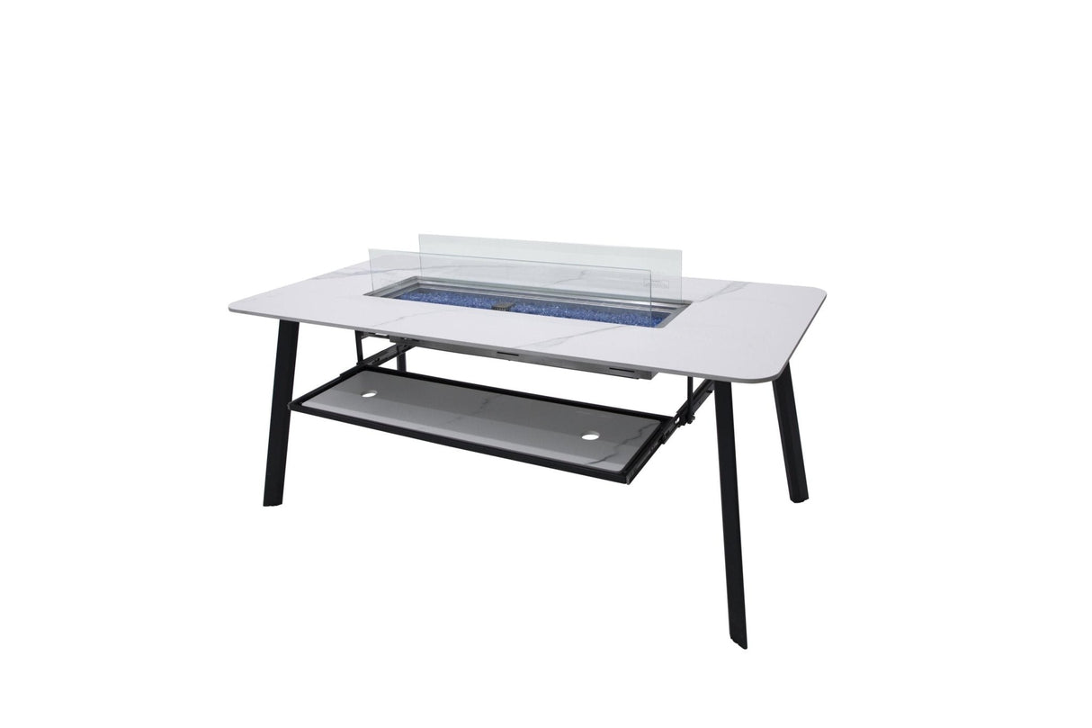 Elementi Oslo Marble Porcelain Dining Table - Grand Alfresco