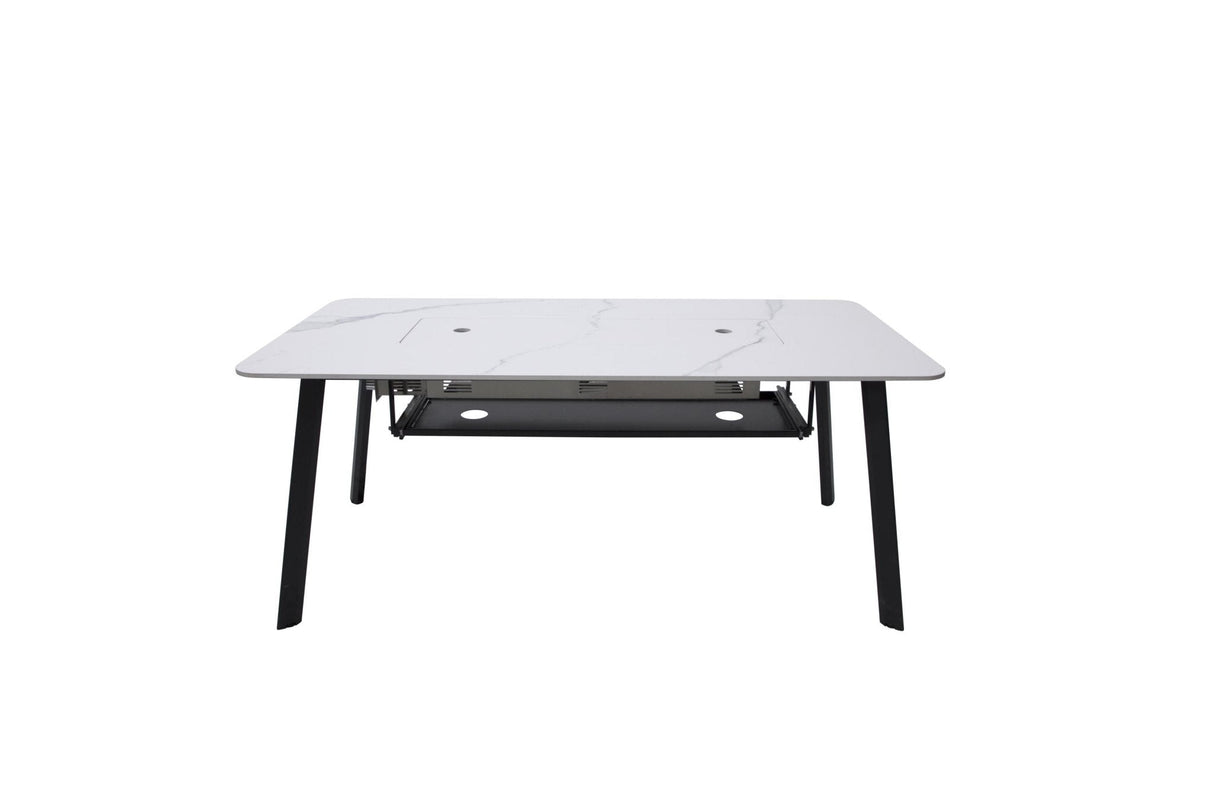 Elementi Oslo Marble Porcelain Dining Table - Grand Alfresco