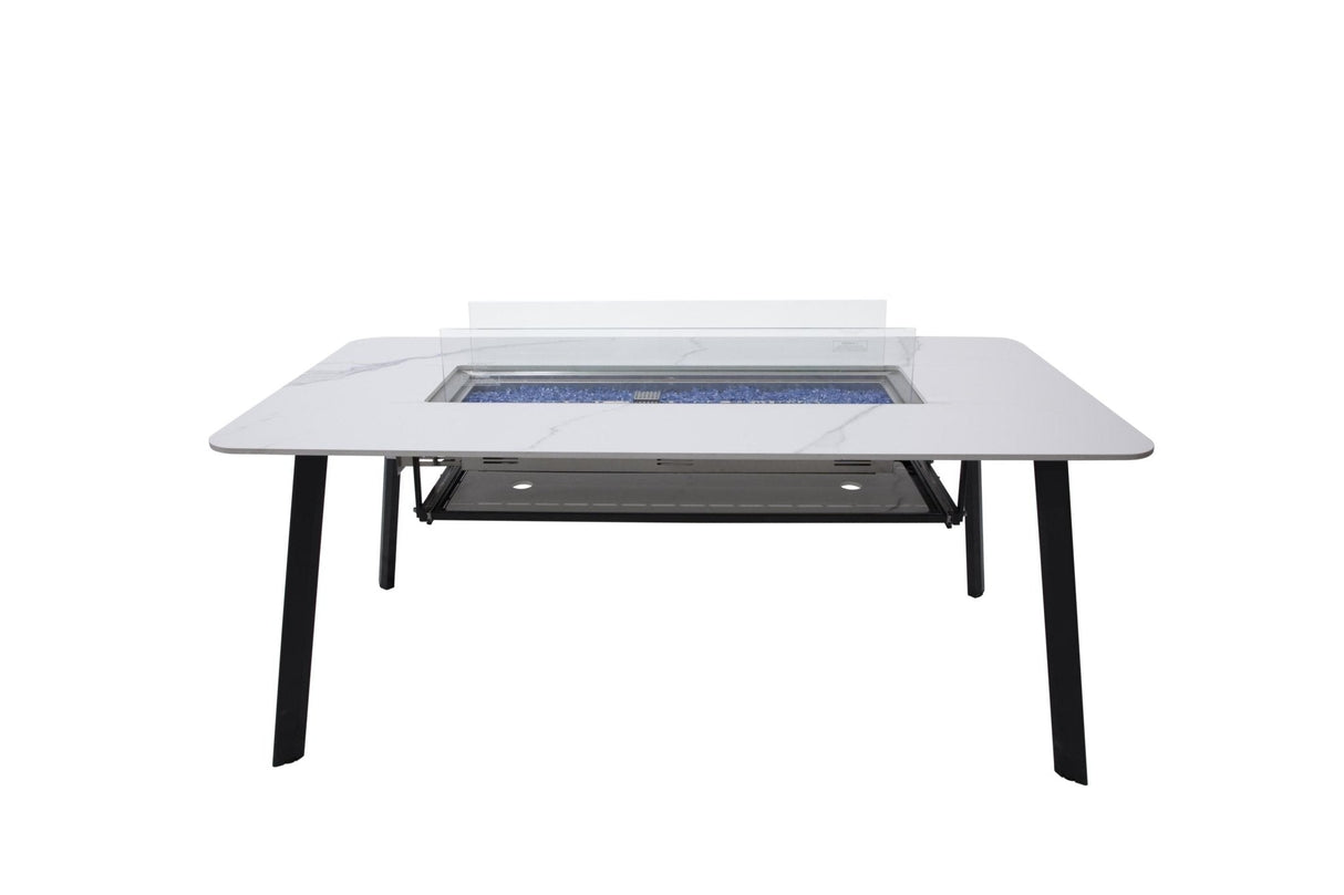 Elementi Oslo Marble Porcelain Dining Table - Grand Alfresco