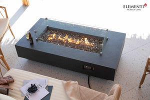 Elementi Riviera & Positano Rectangle Fire Table - Grand Alfresco