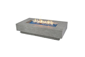 Elementi Riviera & Positano Rectangle Fire Table - Grand Alfresco