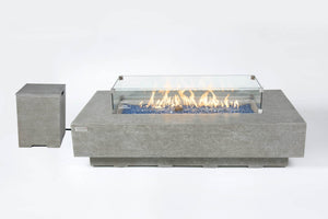 Elementi Riviera & Positano Rectangle Fire Table - Grand Alfresco