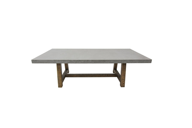 Elementi Seine 94.5" Rectangular Concrete Dining Table - Grand Alfresco