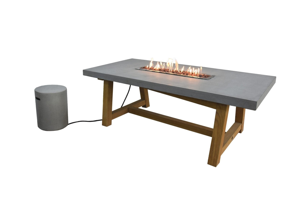 Elementi Sonoma Dining Fire Pit Table - Grand Alfresco