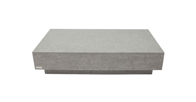 Elementi Tevere L60" Rectangular Concrete Coffee Table - Grand Alfresco