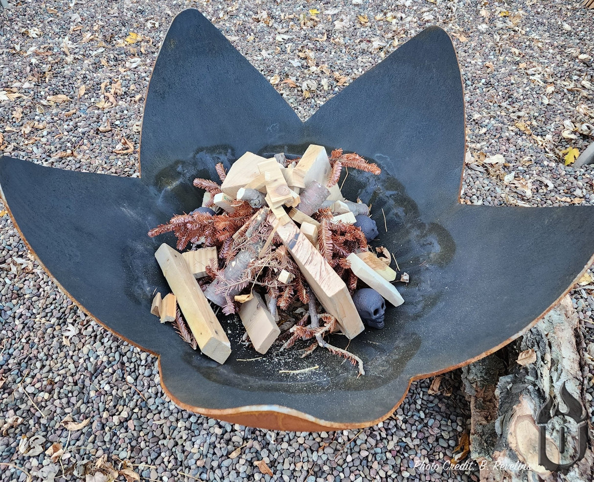 Fire Flower - Fire Bowl with Hollow Base - Grand Alfresco