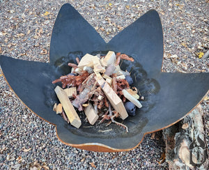 Fire Flower - Fire Bowl with Hollow Base - Grand Alfresco