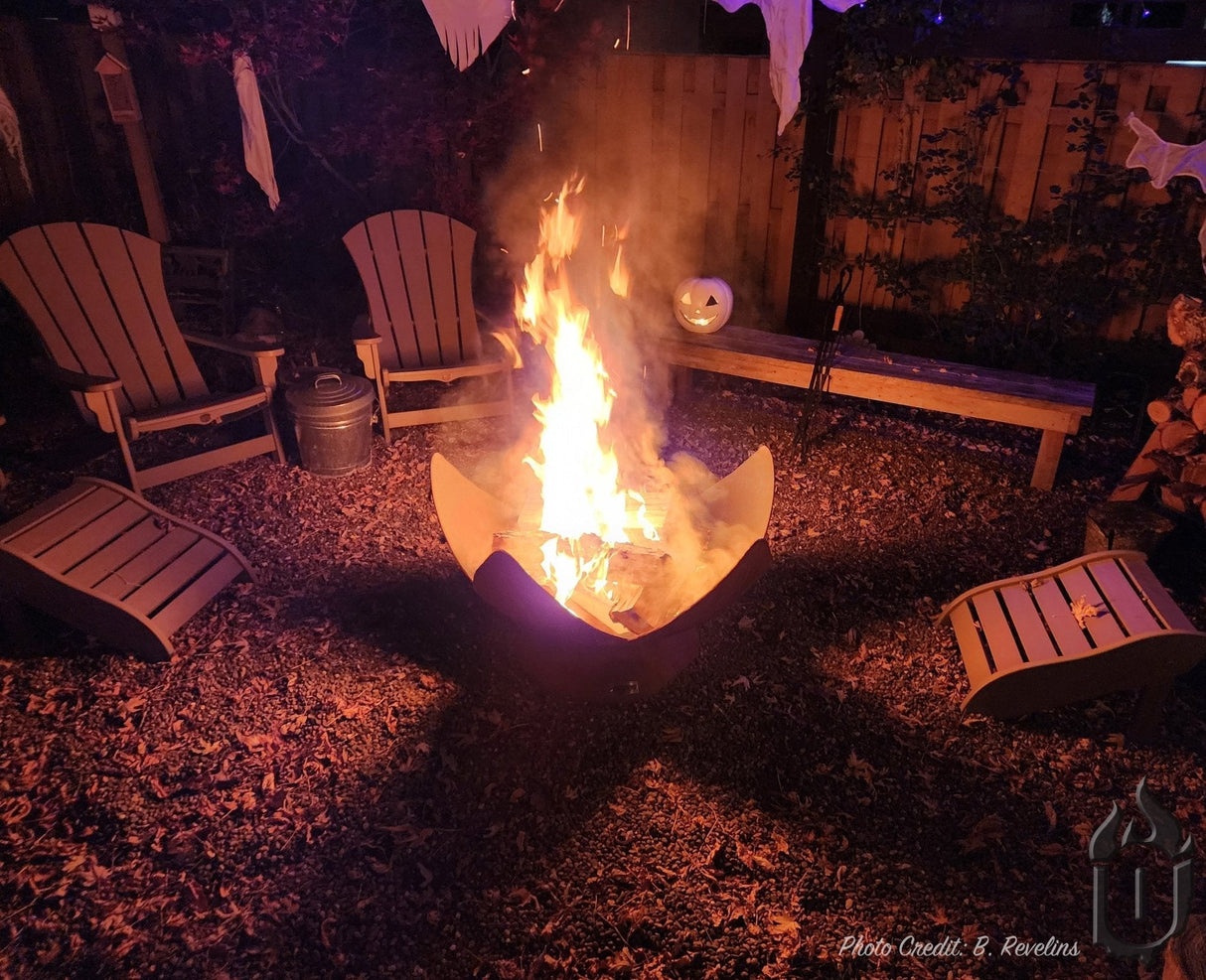 Fire Flower - Fire Bowl with Standard Base - Grand Alfresco