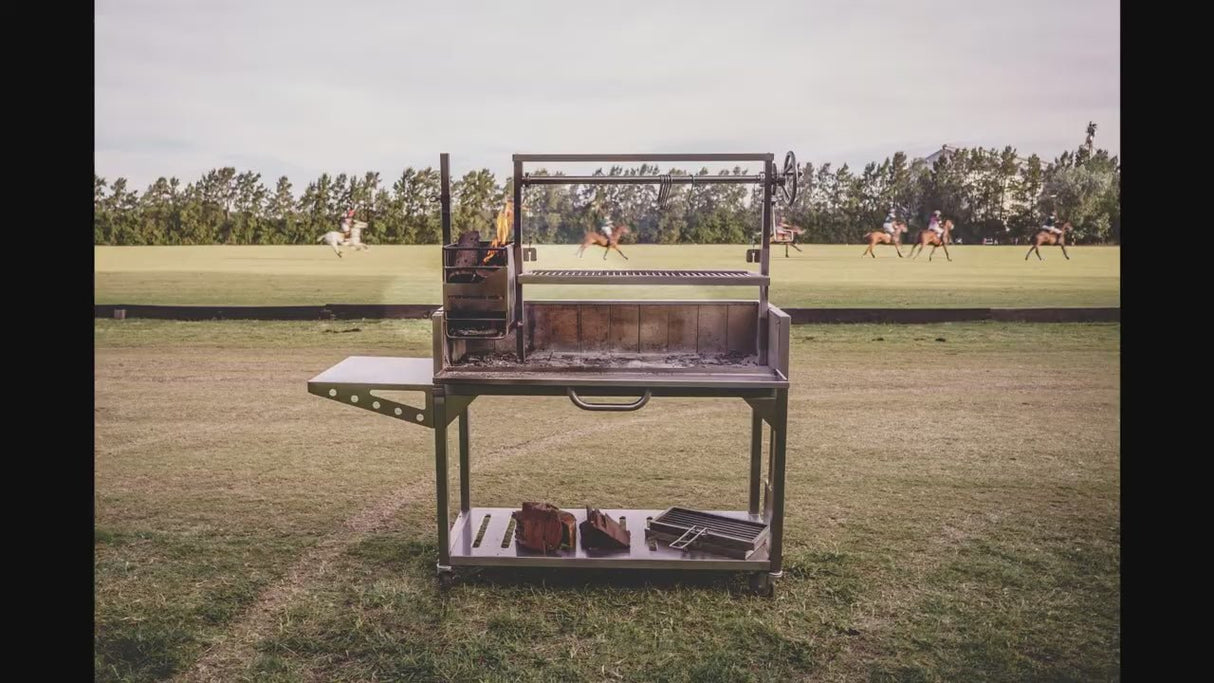 Freestanding Argentine Santa Maria Wood Fire & Charcoal Gaucho Grill - Grand Alfresco