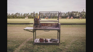 Freestanding Argentine Santa Maria Wood Fire & Charcoal Gaucho Grill - Grand Alfresco