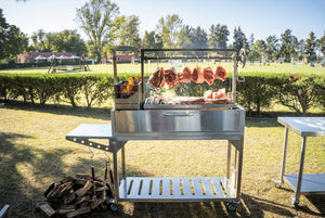 Freestanding Argentine Santa Maria Wood Fire & Charcoal Gaucho Grill - Grand Alfresco