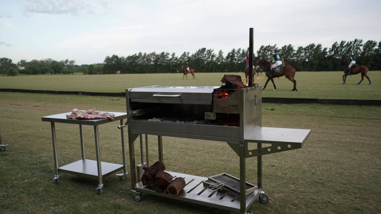 Freestanding Argentine Santa Maria Wood Fire & Charcoal Gaucho Grill - Grand Alfresco