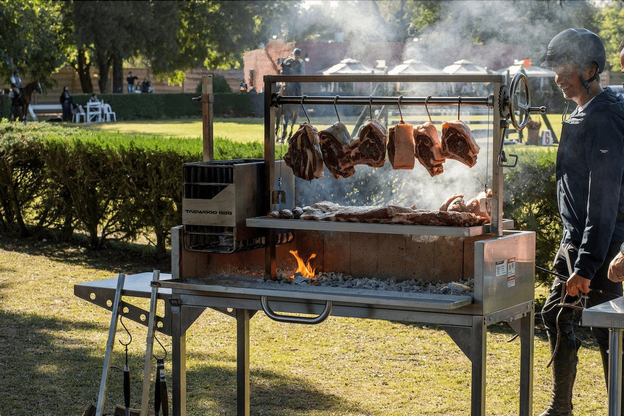 Freestanding Argentine Santa Maria Wood Fire & Charcoal Gaucho Grill - Grand Alfresco