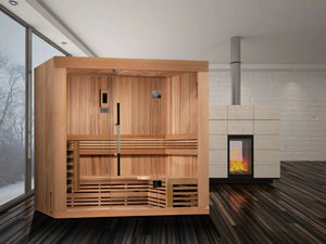 Golden Designs Copenhagen Edition 3 Person Traditional Sauna - Grand Alfresco