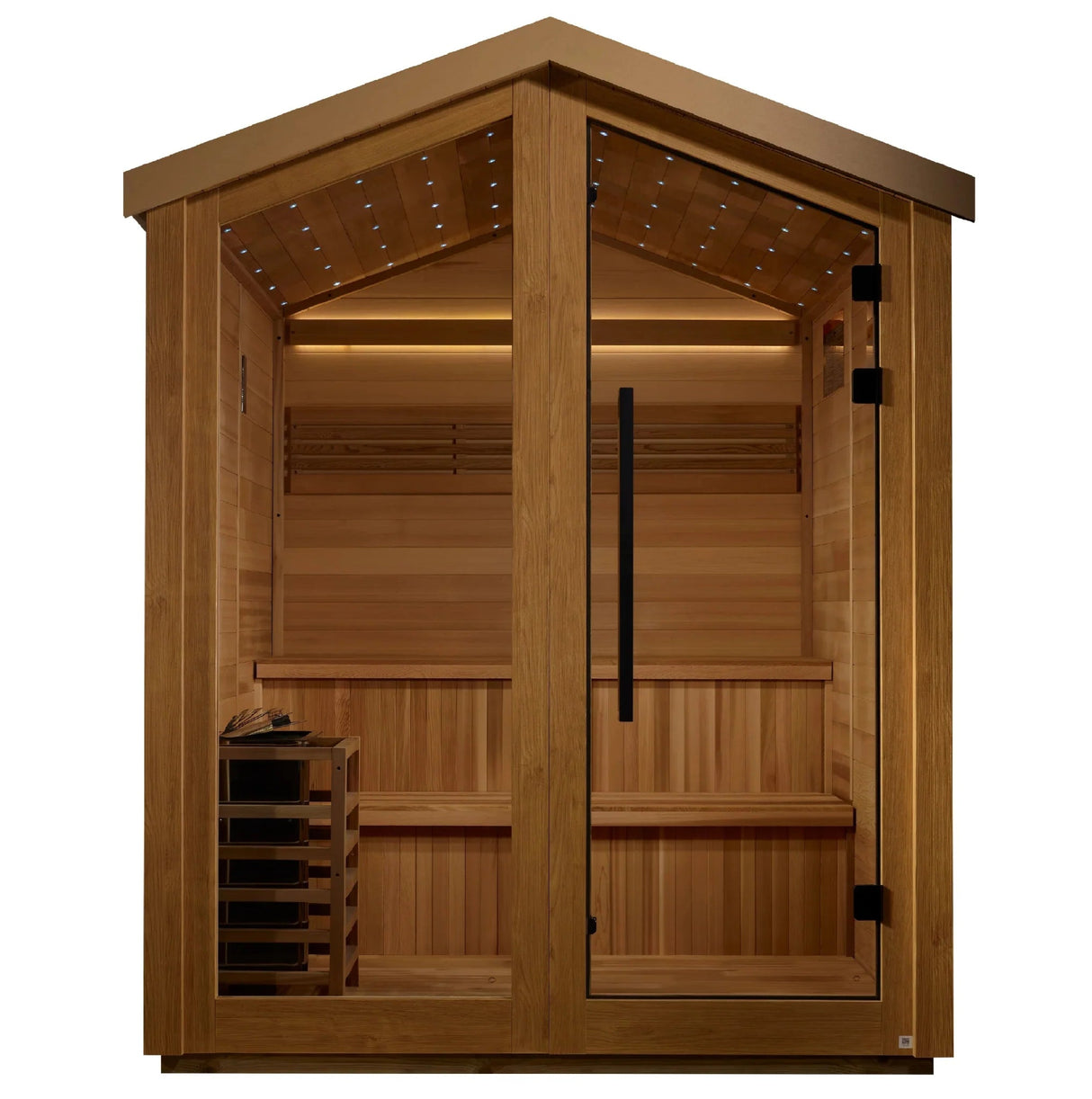 Golden Designs Kaarina 6 Person Outdoor Traditional Sauna (GDI - 8506 - 01) - Grand Alfresco