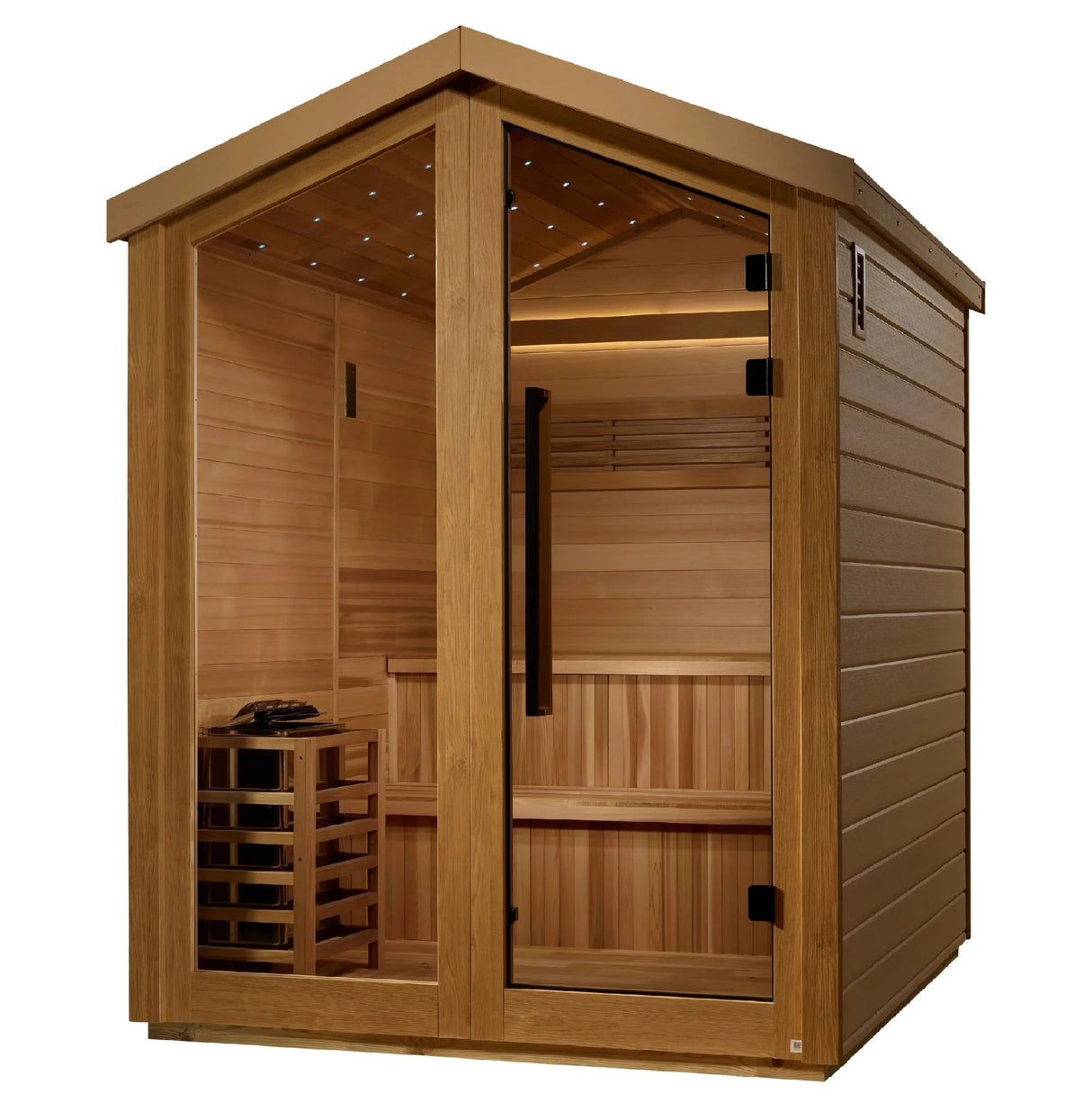 Golden Designs Kaarina 6 Person Outdoor Traditional Sauna (GDI - 8506 - 01) - Grand Alfresco