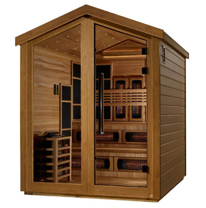 Golden Designs Kaskinen 6 Person Hybrid Outdoor Sauna (GDI - 8526 - 01) - Grand Alfresco