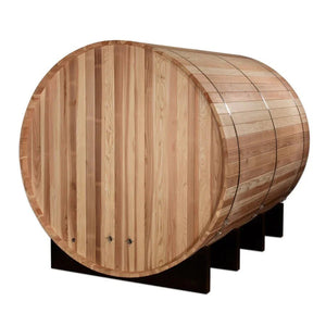 Golden Designs Klosters 6 Person Barrel Traditional Sauna - Grand Alfresco