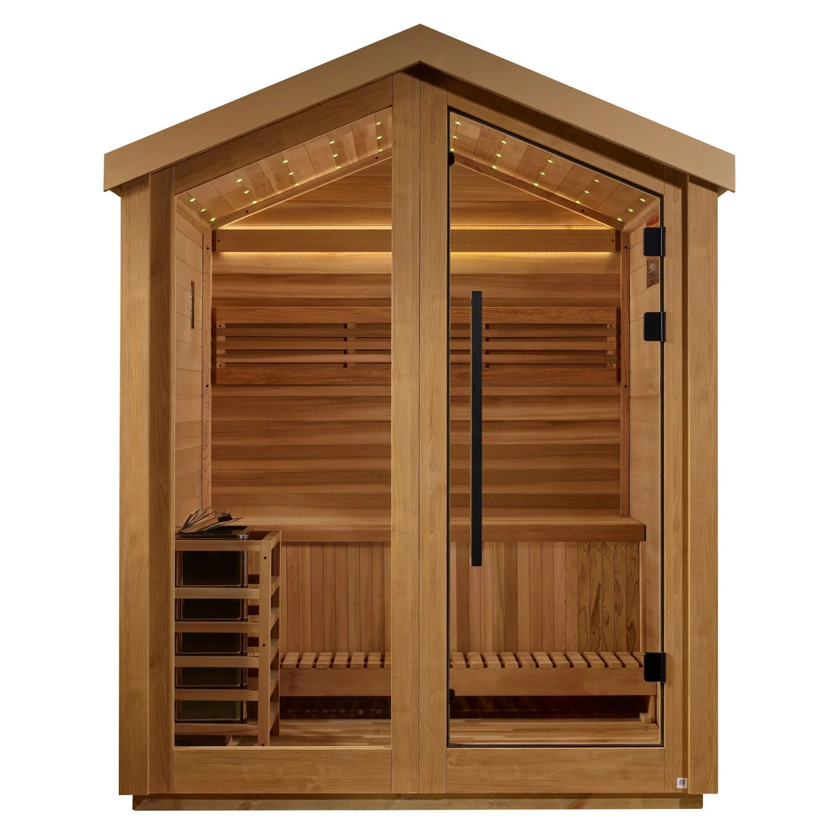 Golden Designs Savonlinna 3 Person Outdoor Traditional Sauna (GDI - 8503 - 01) - Grand Alfresco