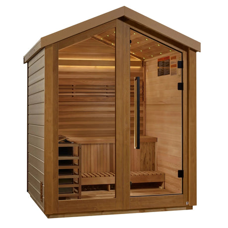 Golden Designs Savonlinna 3 Person Outdoor Traditional Sauna (GDI - 8503 - 01) - Grand Alfresco