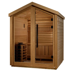 Golden Designs Savonlinna 3 Person Outdoor Traditional Sauna (GDI - 8503 - 01) - Grand Alfresco